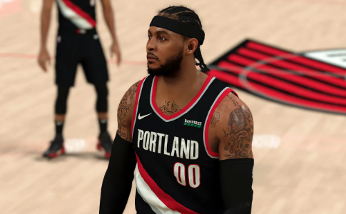 NBA2K21开拓者安东尼身形面补MOD