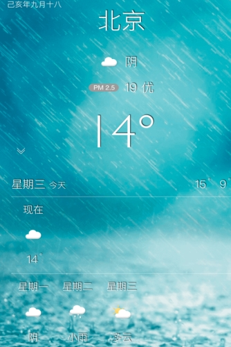 预知天气