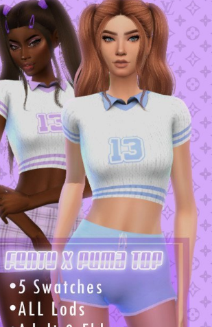 模拟人生4女款运动衬衫毛衣MOD