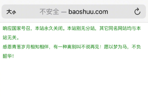 宝书网永久关闭是真的吗？宝书网怎么了，国家禁止了吗？打不开怎么回事？