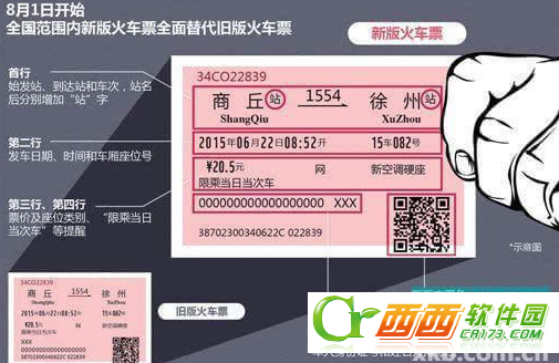 新版火车票图片样式 新火车票什么样子 新版火车票改动