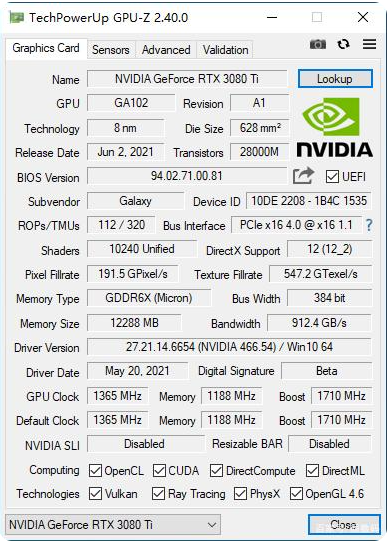 rtx3080ti是什么级别的显卡