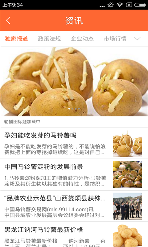马铃薯制品
