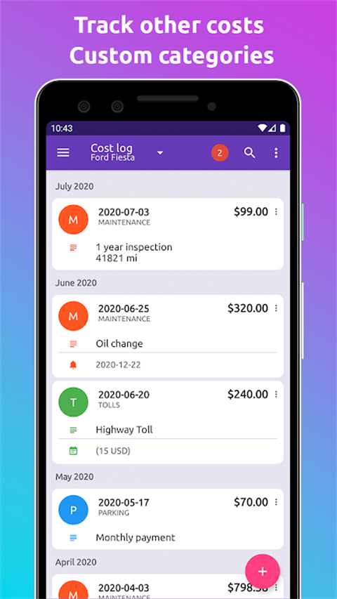 Fuelio app