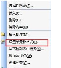 点击【设置单元格格式】