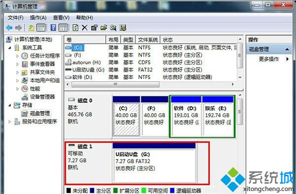 win7不显示u盘图标如何打开