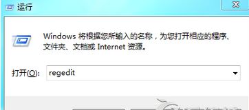 输入regedit