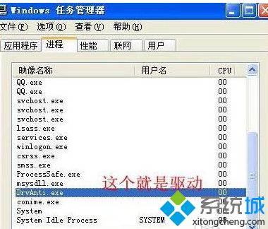 结束DrvAnti.exe进程